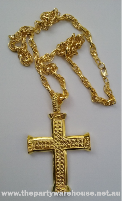 Cross Pendant Necklace Gold