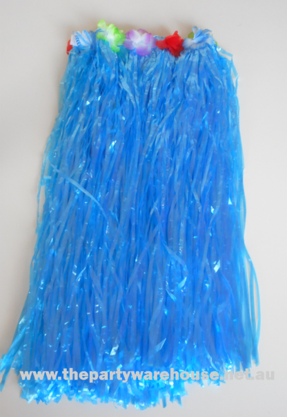 Grass Skirt 58cm Blue