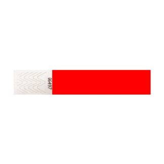 Tyvek Wristband 19mm Red