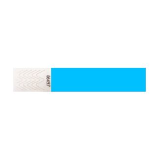 Tyvek Wristband 19mm Neon Blue