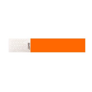 Tyvek Wristband 19mm Neon Orange