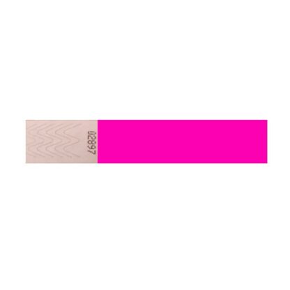 Tyvek Wristband 19mm Neon Pink