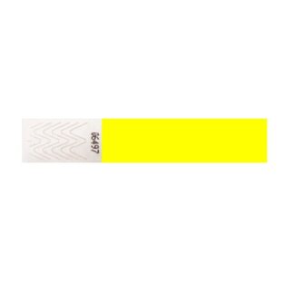 Tyvek Wristband 19mm Neon Yellow