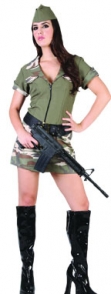 Adult Costume - Army Girl