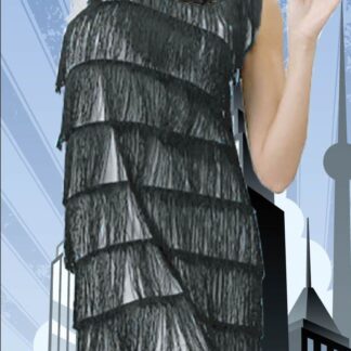 Flapper Dress with Tassels - Silver