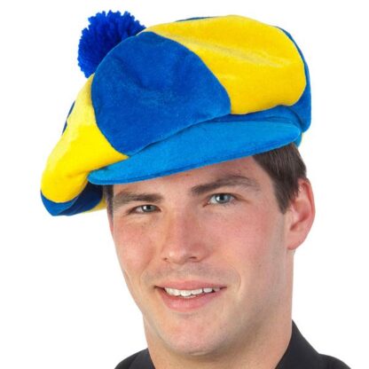 Jockey Cap Blue and Yellow