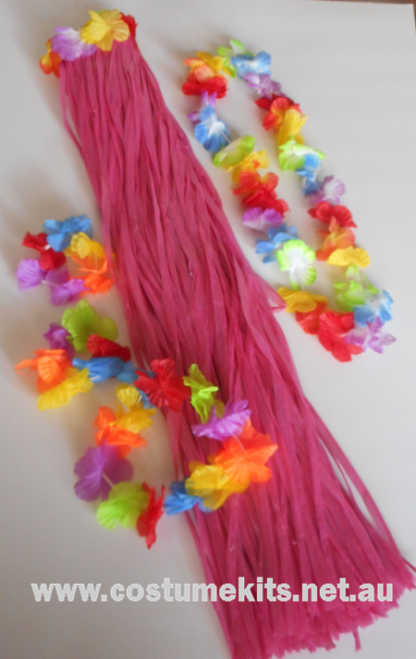 Grass Skirt 80cm Kit Pink