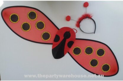 Headband & Wing Set - Lady Bug