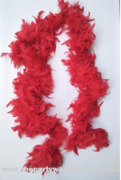 Feather Boa Red