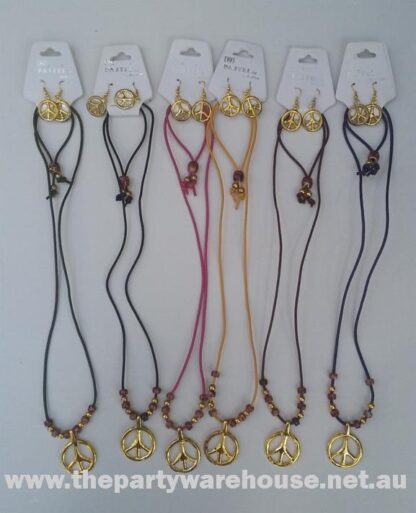 Peace Sign Jewellery Set