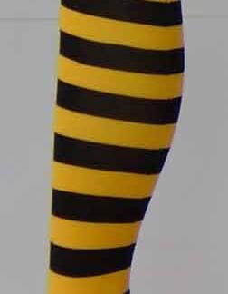 Black and Yellow Striped Socks