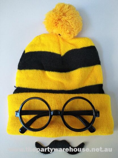 Odlaw Beanie Set with No Lens Glasses