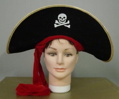Pirate Hat with Red Ribbon
