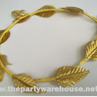 Roman Leaf Wreath Headband Gold