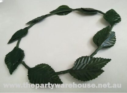 Roman Leaf Wreath Headband Green