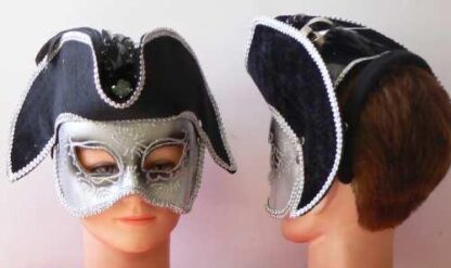 Masquerade Silver Harlequin Mask