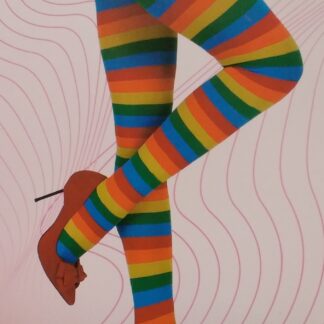 Rainbow Striped Pantyhose
