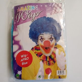 Wig - Afro Clown Wig Blue