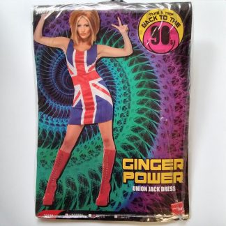 Adult Costume - Ginger Power (Union Jack Dress) SMALL