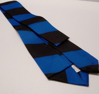 School Tie - Striped Black / Blue