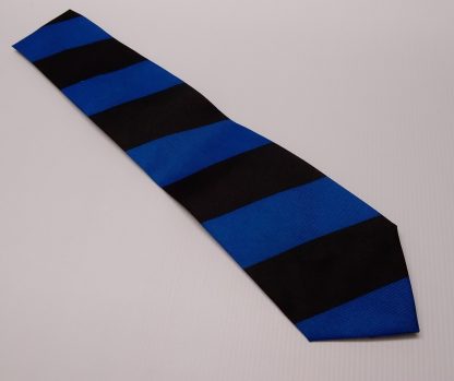 School Tie - Striped Black / Blue